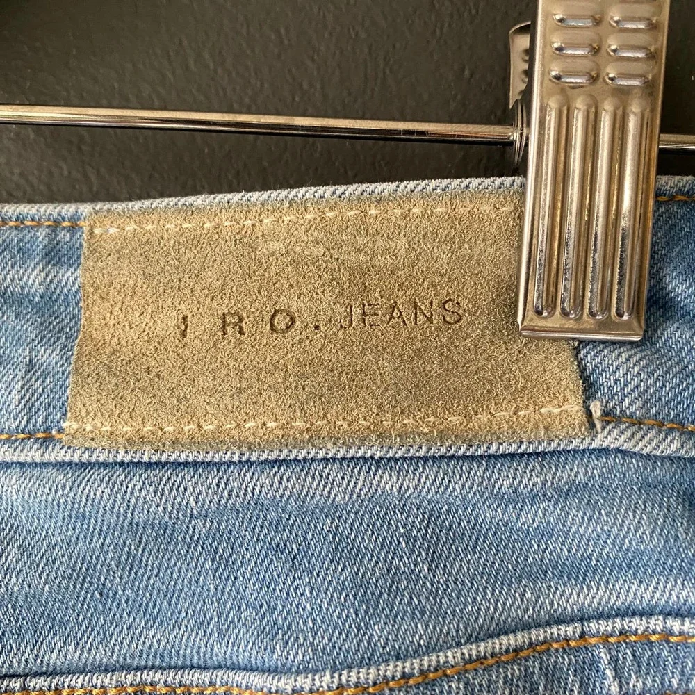 IRO Jeans Light Wash Raw Hem High Rise Skinny Sz 25